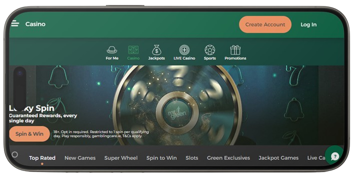 mr green mobile app